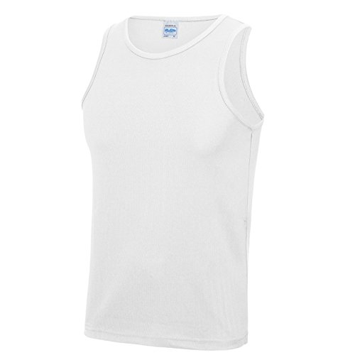 AWDis Unisex Cooles Unterhemd Weste, Weiß (Arctic White), S