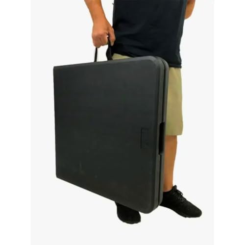 Mesa Maleta Dobrável VG Home Vira Mala Camping Acampamento Portátil (Preto)