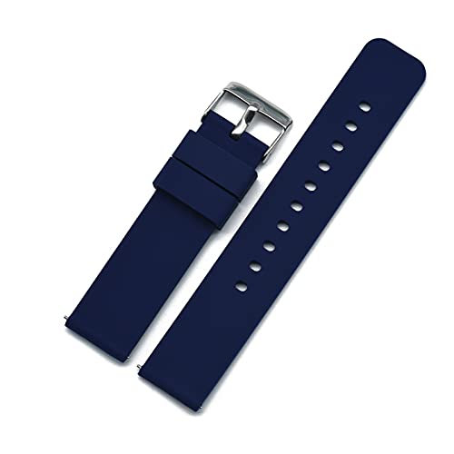Smooth Flat Silicone Straps 20mm 22mm Fit For Fit For Fit For Haylou Solar Watch Waterproof Diving Sport Watch Band