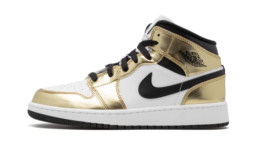 Jordan Youth Air 1 Mid SE GS DC1420 700 Metallic Gold - Size 4Y