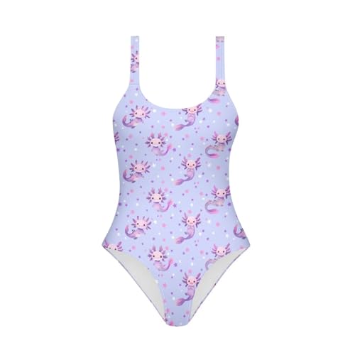 Image of One Piece Bathing Suit for Girl Kids Cute Beach Sport Swimwear U Back Scoop Neck Summer Swimming Pool Beachwear