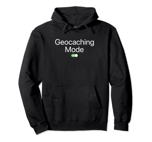 Geocaching-Modus im Smartphone-Design von Sportlern Pullover Hoodie