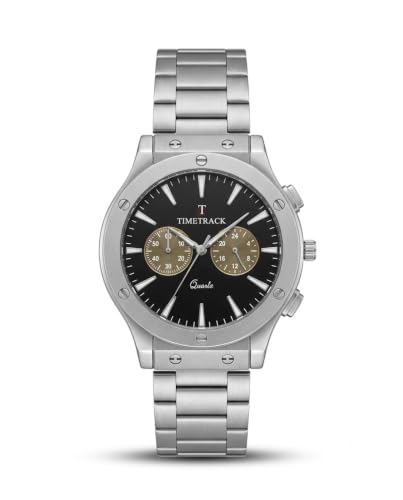 Image of Timetrack Chronograph Watch with Stainless Steel Bracelet