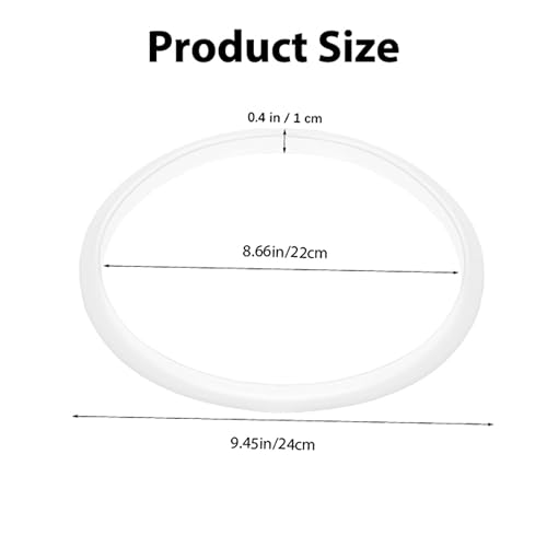 2 Pcs Pressure Cooker Seal Parts,Silicone Sealing Ring,Pressure Cooker Replacement Gasket Seal,Suitable for 8.66in Aluminium Pressure Cooker (8.66in/22cm) by JXTSDZ - Used condition - Image 2