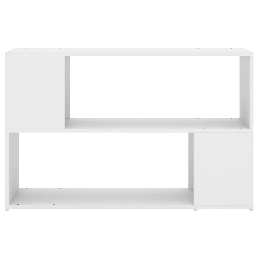 Scaffale per soggiorno, libreria, scaffalatura decorativa, libreria, bianco, 100 x 24 x 63 cm, materiale in legno per libri, soggiorno, studio, ufficio
