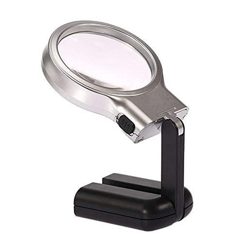 Loupe de bureau Vision Assist 3X, optique HD de précision et double LED intégrée - 2