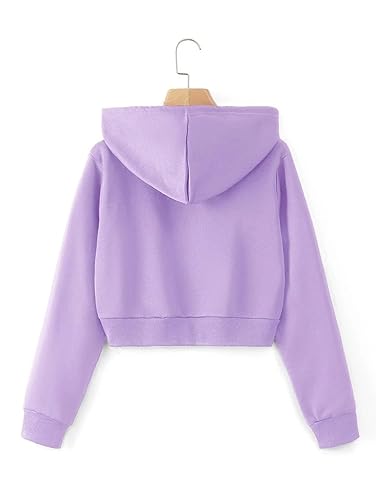 Image of Crop Hooded Sweatshirt for Women Winter Wear Crop Hoodie