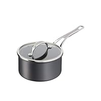 TEFAL Jamie Oliver by Tefal Cooks Classic Non-Stick Induction Hard Anodised Saucepan + Lid 18cm, H9122344