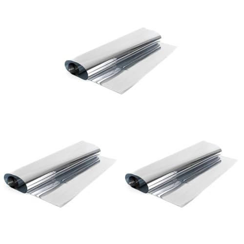 3 pack película de privacidad para ventanas espejo plata miniatura 1
