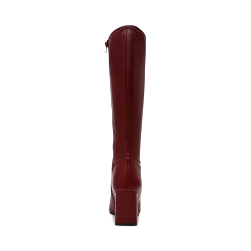Steve Madden Women's Hunny Knee High Boot, Burgundy, 8