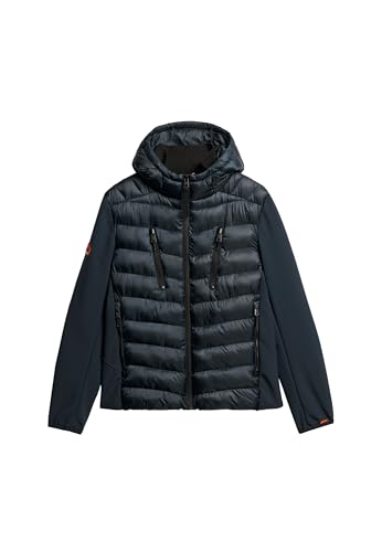 Superdry Herren Storm Softshell-Jacke mit Kapuze Finster Marineblau XXL
