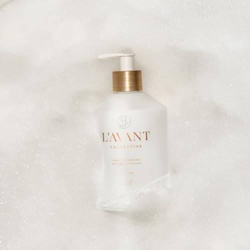 Image of L'AVANT Collective Luxury Home Essentials | High Performing Dish Soap, Hand Soap, Multipurpose Cleaner Spray, Scrub Brush, Lucite Tray | Luxurious Ingredients Reusable Bottles (Fresh Linen)