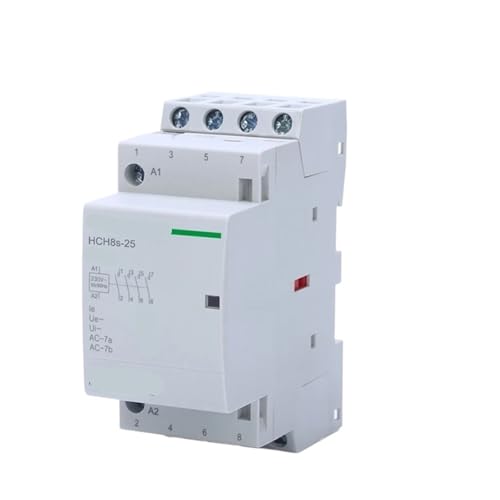 Contacteur domestique 4P 25A 4NO AC230V sur rail DIN pour tableau