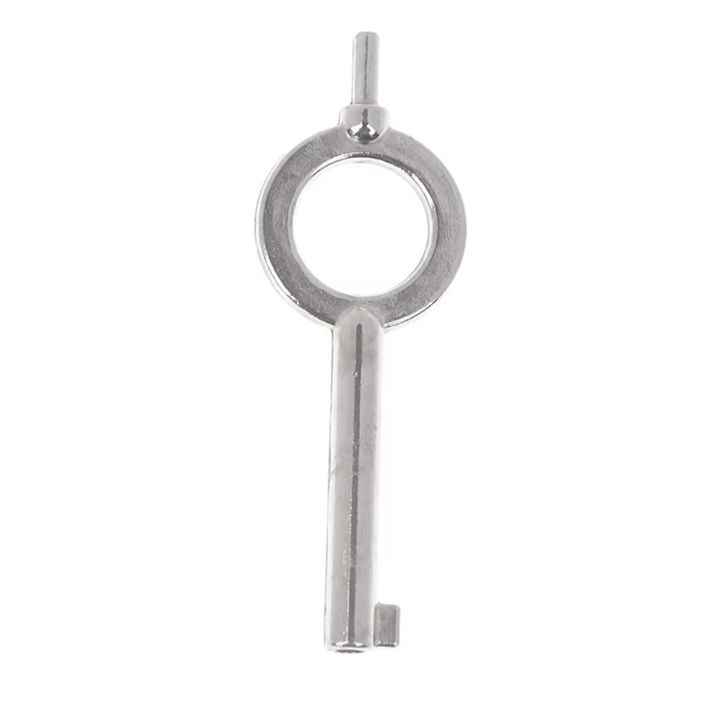 Aboiled American Style Universal Flat Key Blank, Special Key Handcuff Lock Key, Aluminum Alloy Keychain