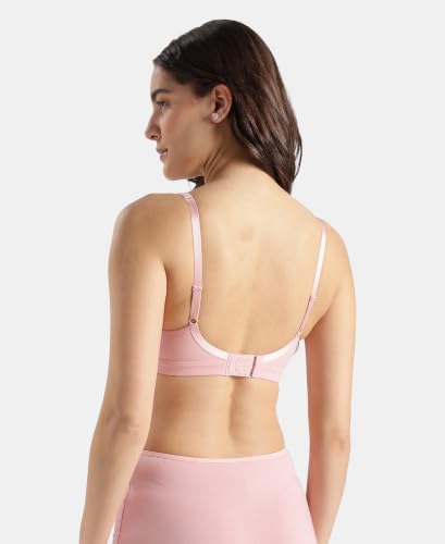 Image of Jockey FE41 Women Wirefree Non Padded Super Combed Cotton Elastane Stretch Full Coverage Everyday Bra with Concealed Shaper Panel