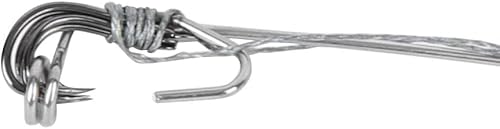 Miniatura 8 de HERCHR Dispositivo de pesca automático, de acero inoxidable, con resorte, gancho de pesca en hielo, gancho automático para pesca y supervivencia