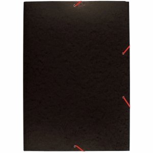 Preisvergleich Produktbild Exacompta 10 x Eckspannmappe A2 Manila-Karton 600g schwarz