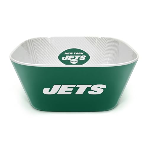 Image of YouTheFan NFL New York Jets Large Party Bowl