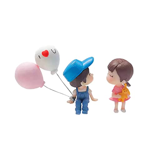 Mignon Dessin animé Couple d'action de Figure de Ballon décoration Voiture Mignon Couple Bijoux de Bijoux de Voiture de Tableau de Bord décoration en Voiture moulures intérieures décoration de Cover