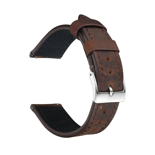 Correa de reloj cuero retro en piel de vaca Crazy Horse de liberacion rapida
