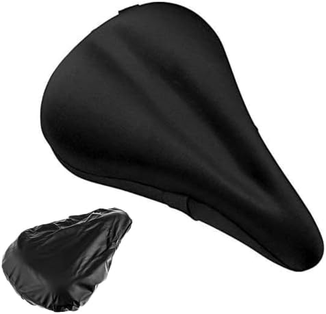 Cycle Seat Cover Gel Padded with Free Waterproof Cover – Comfortable Seat Cover for Bicyle for Narrow Saddles, for Men & Women