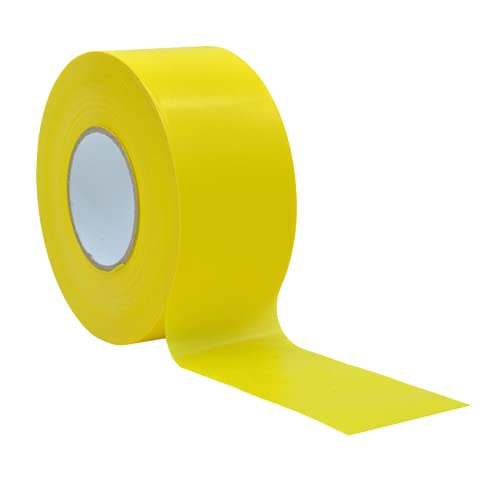 WOD BRC-YNP Barricade Caution Tape - 3 inch x 1000 feet (Bulk Case 8-Rolls) High Visibility Bright Yellow for Workplace Safety, Marking Boundaries & Hazardous Areas, Non-Adhesive & Heavy-Duty