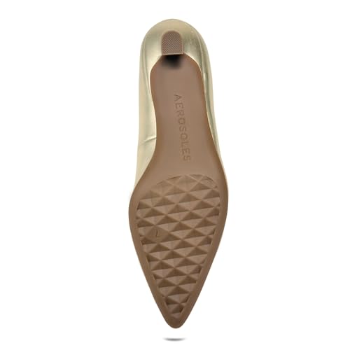 Aerosoles Women's Rana Pump, Soft Gold Faux Leather, 9M by Aerosoles - Used condition - Image 4