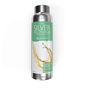 Dentist Formulated Nano Silver Xylitol Mouthwash with Calcium, PH Balanced, Enamel Strengthening Oral Rinse Alcohol and Fluoride Free (Wintermint)