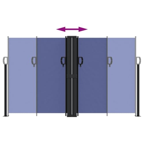 Store rétractable de 12m avec cadre robuste en acier et toile polyester PU - 5