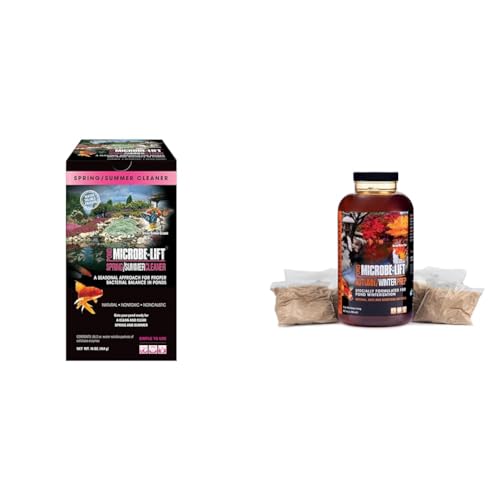 MICROBE-LIFT Spring Summer Pond Cleaner 16oz and Autumn Winter Prep