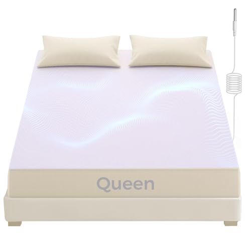 Grounding Sheets, Earthing Fitted Sheets, 95% Cotton 5% Pure Silver Fiber, Grounded Sheets with Grounding Cord, Conductive Earthing Bed Sheet Grounding Cover for Better Sleep (Beige, Queen)