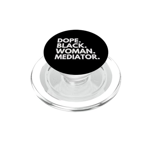 PopGrip MagSafe antidérapant avec motif Médiatrice Noire Dope