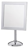 Danielle Chrome Square Vanity Mirror with Stand
