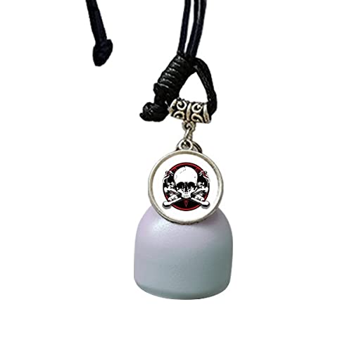 Campanas de viento de pirata esqueleto con sonido metálico y colgante resistente 2