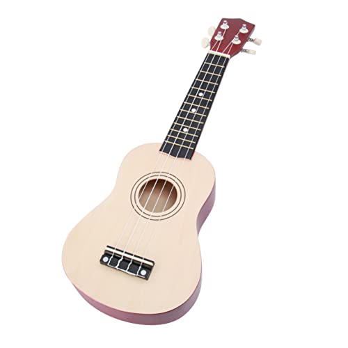 TOGEVAL ウクレレ おもちゃ 木製 モデル楽器 子供用ギター 知育玩具 ビンテージスル アコースティック風 音楽教育 歳以上 対象