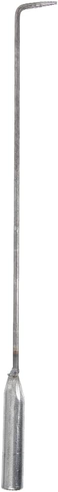 Household Fireplace Poker with 12-Inch Long Steel Handle – Ergonomic Non-Slip Grip for Safe Fire Stirring & BBQ Hooking – for Indoor Stoves, Outdoor Fire Pits, Camping, and Backyard Use