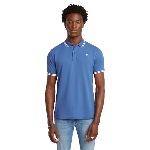 G-Star Dunda Slim Stripe Polo Para Hombre, Azul Dutch Blue D17127-5864-G989 , Xl G-Star Dunda Slim Stripe Polo Para Hombre, Azul Dutch Blue D17127-5864-G989 , Xl