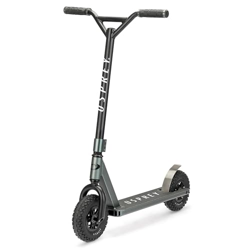 Osprey Dirt La Trottinette Tout-Terrain et Descente Adulte/Ados - Avec Plateau Aluminium Épais, Guidon BMX Acier Chromoly, Pneus 200 mm Crampons Caoutchouc...