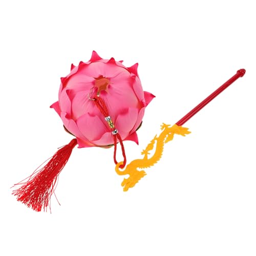 Abaodam 1Set Handheld Lotus Portable Cloth Light for Mid Autumn Festival Year and Special Occasions for Traditional Theme Parties and Celebrations