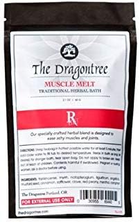 Dragontree Muscle Melt Bath - Natural Sore Muscle and Joint Support- Herbal Remedy for Back and Body