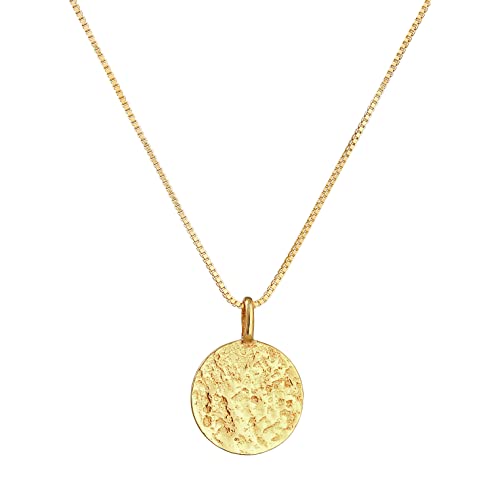 Collier homme argent 925 Kuzzoi pendentif rond résistant qui ne noircit pas
