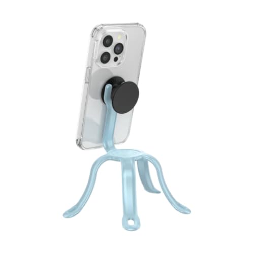Image of PopSockets Flexible Phone Mount & Stand, Tripod, Universal Device Mount - Blue Sigh