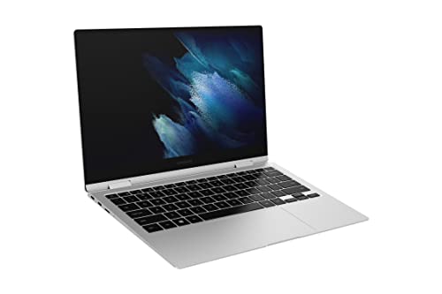 SAMSUNG Galaxy Book Pro 360 5G Intel Laptop Computer 13.3' AMOLED Screen Intel Core i5 Processor 8GB Memory 256GB SSD Long-Lasting Battery, Mystic Silver