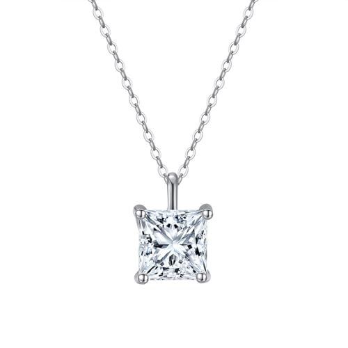 Collier en Argent 925 femme pendentif zircone cubique argent sterling bijoux