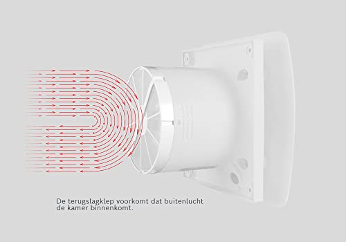 Bosch Badkamerventilator 1500 W 100 - voor Ventilatie in Badkamer en Toilet Tegen Vocht en Schimmel - met Lichtschakelaar en Timer - 100mm Diameter - Image 7