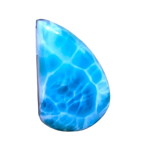 Cabochon Larimar naturel 32x20x7mm pour création de bijoux DIY