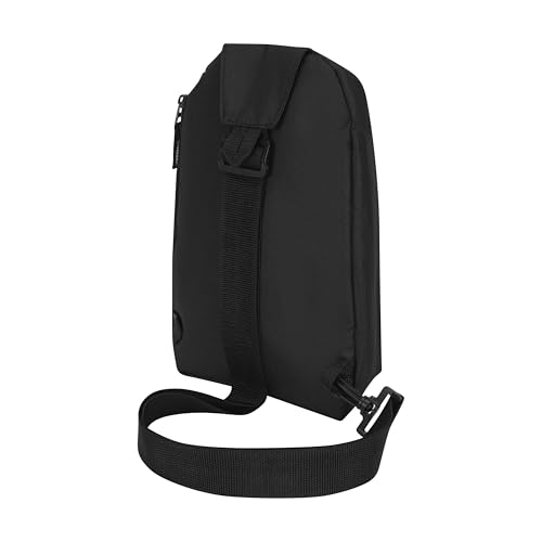 puma evercat sidewall sling backpackblacksilverone size