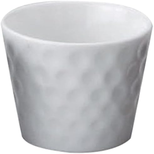 せともの本舗 Set of 10 Tabletop Accessories, Milky White Dimple Cup, 2.8 x 2.2 inches (7.2 x 5.7 cm), Western Tableware, Cafe, Restaurant, Coffee, Commercial Use, Hotel