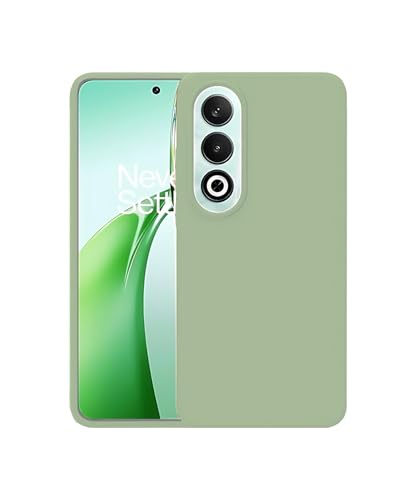 Image of LIRAMARK Liquid Silicone Soft Back Cover Case for OnePlus Nord CE4 5G (Mint Green)