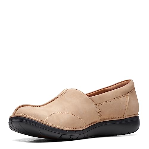 Clarks Clarks Women's Un Loop Stride Loafers, Nougat Nubuck, 9 M